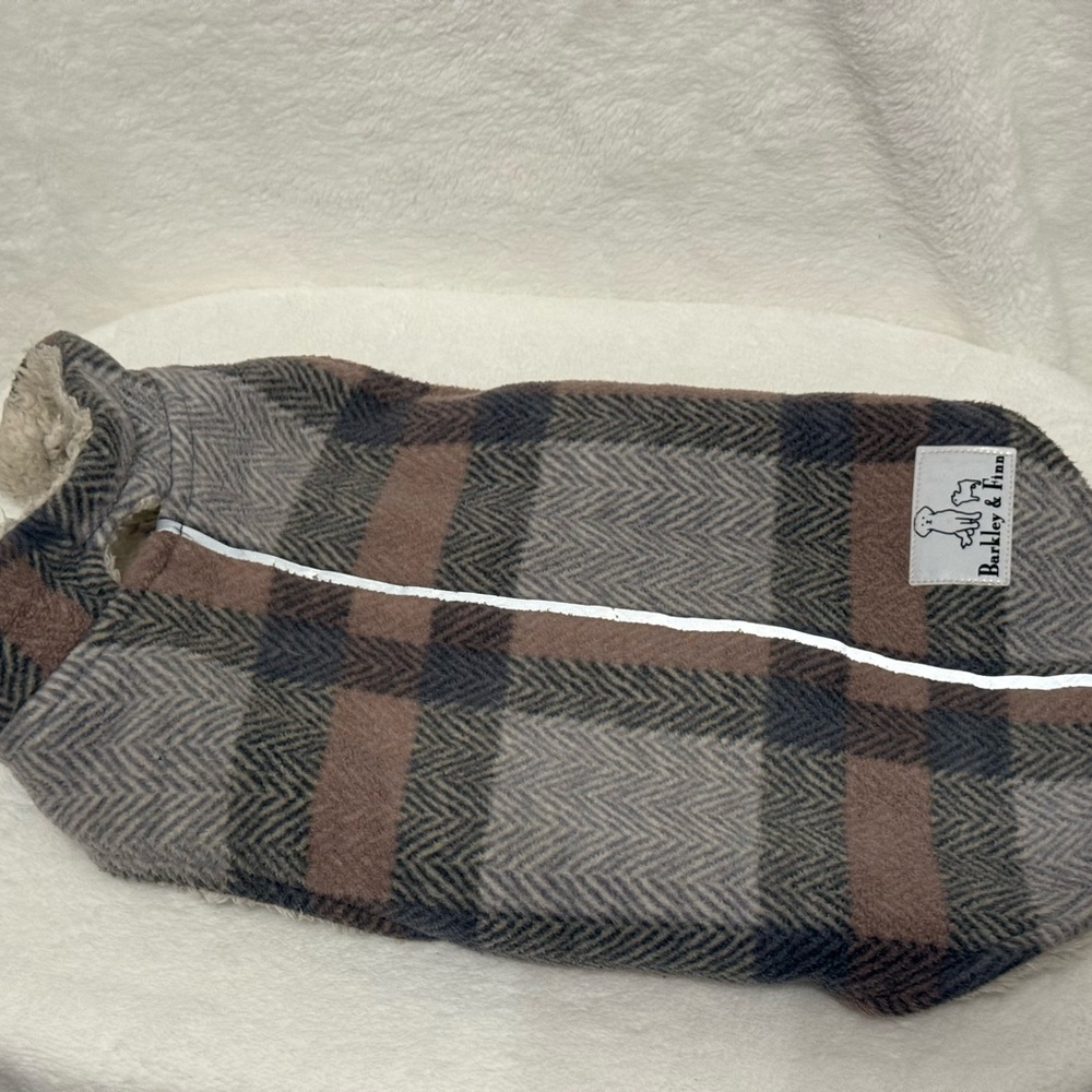 Barkley and Finn Plaid Dog Jacket